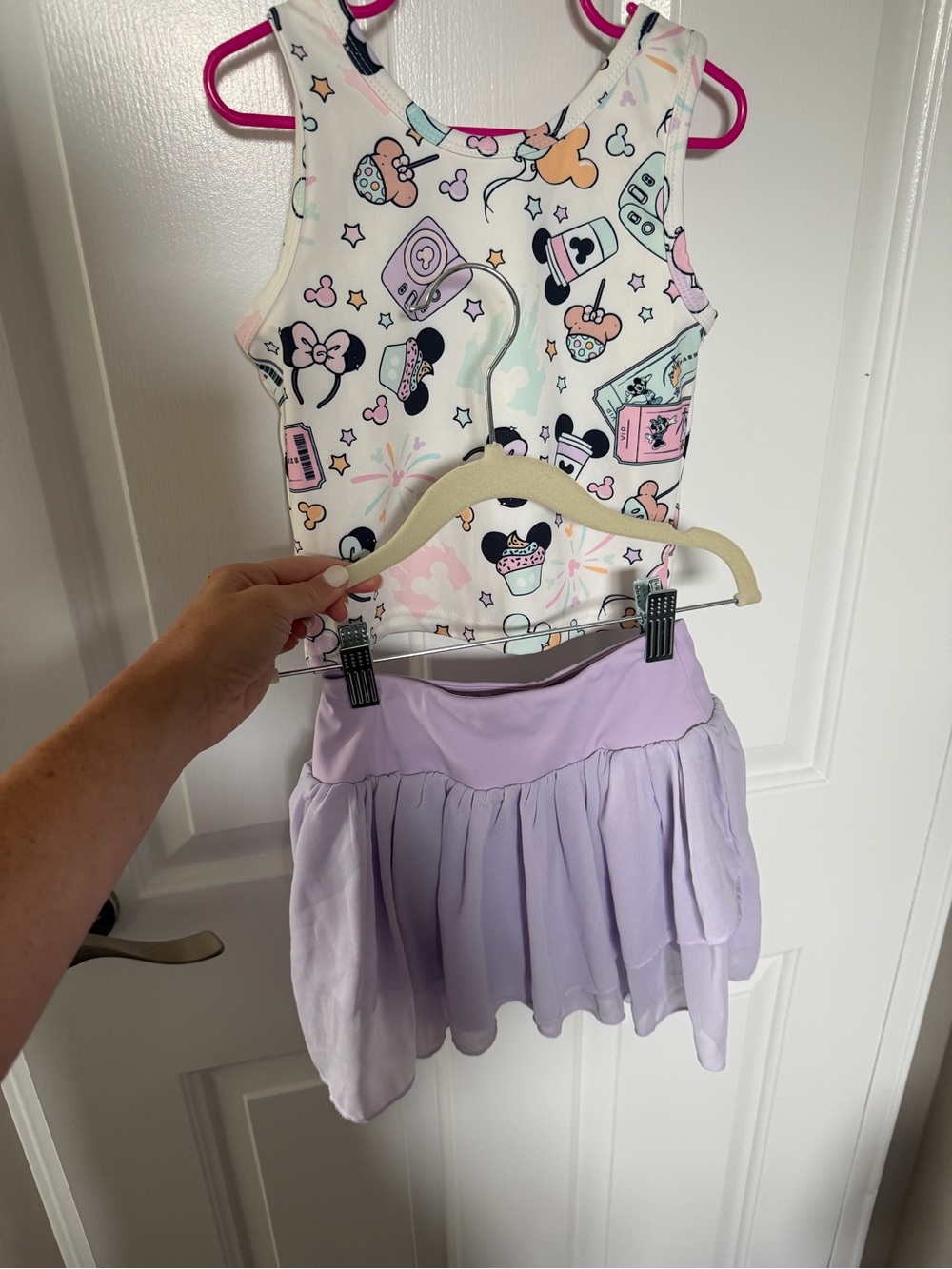 Made by Molly Disney Girls' Lavender Chiffon Skirt - Kids Bottoms
